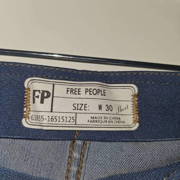 Free People Flare Penny Pull On Denim Jeans Blue Size 30 - Picture 7 of 12